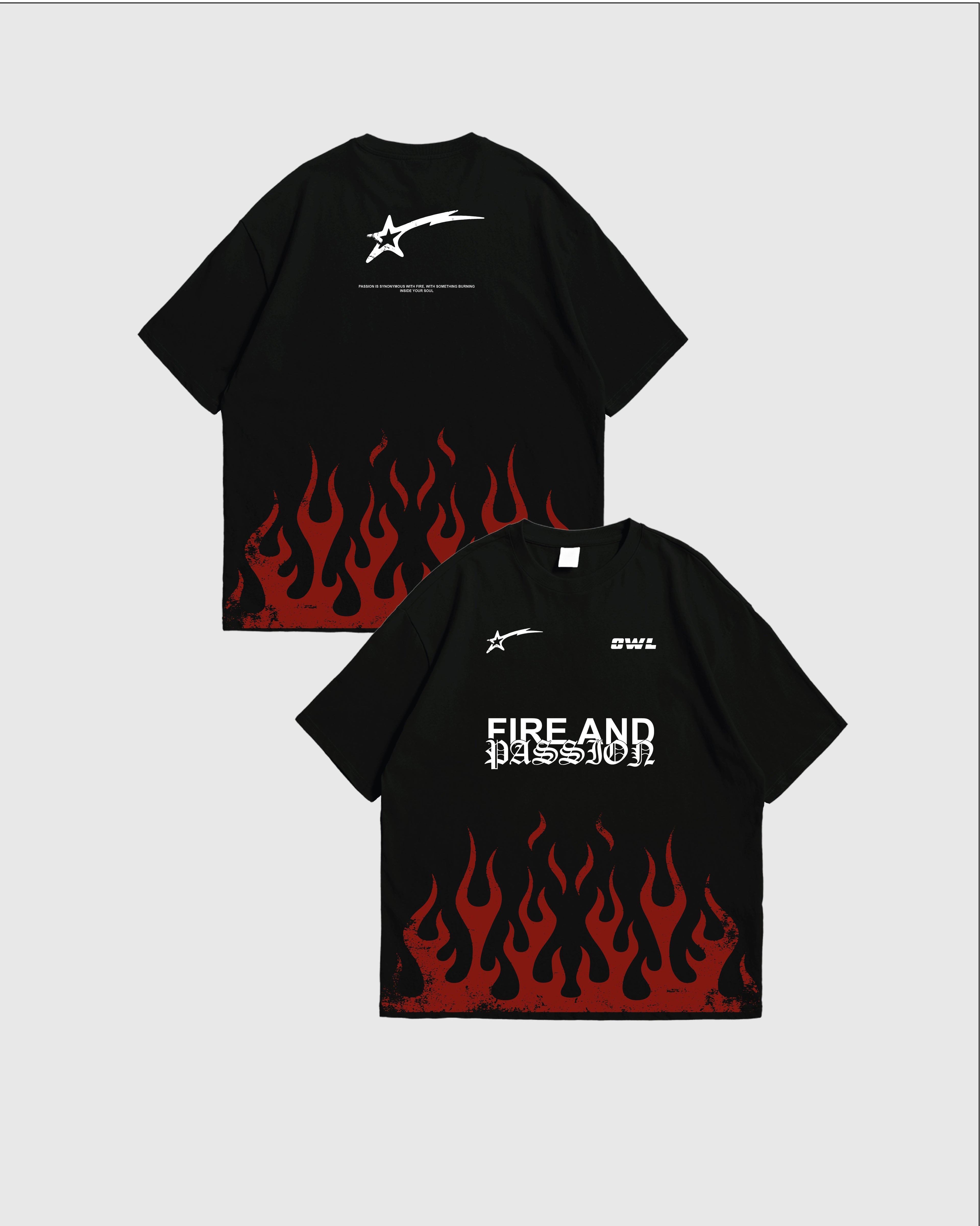 CAMISETA FIRE AND PASSION