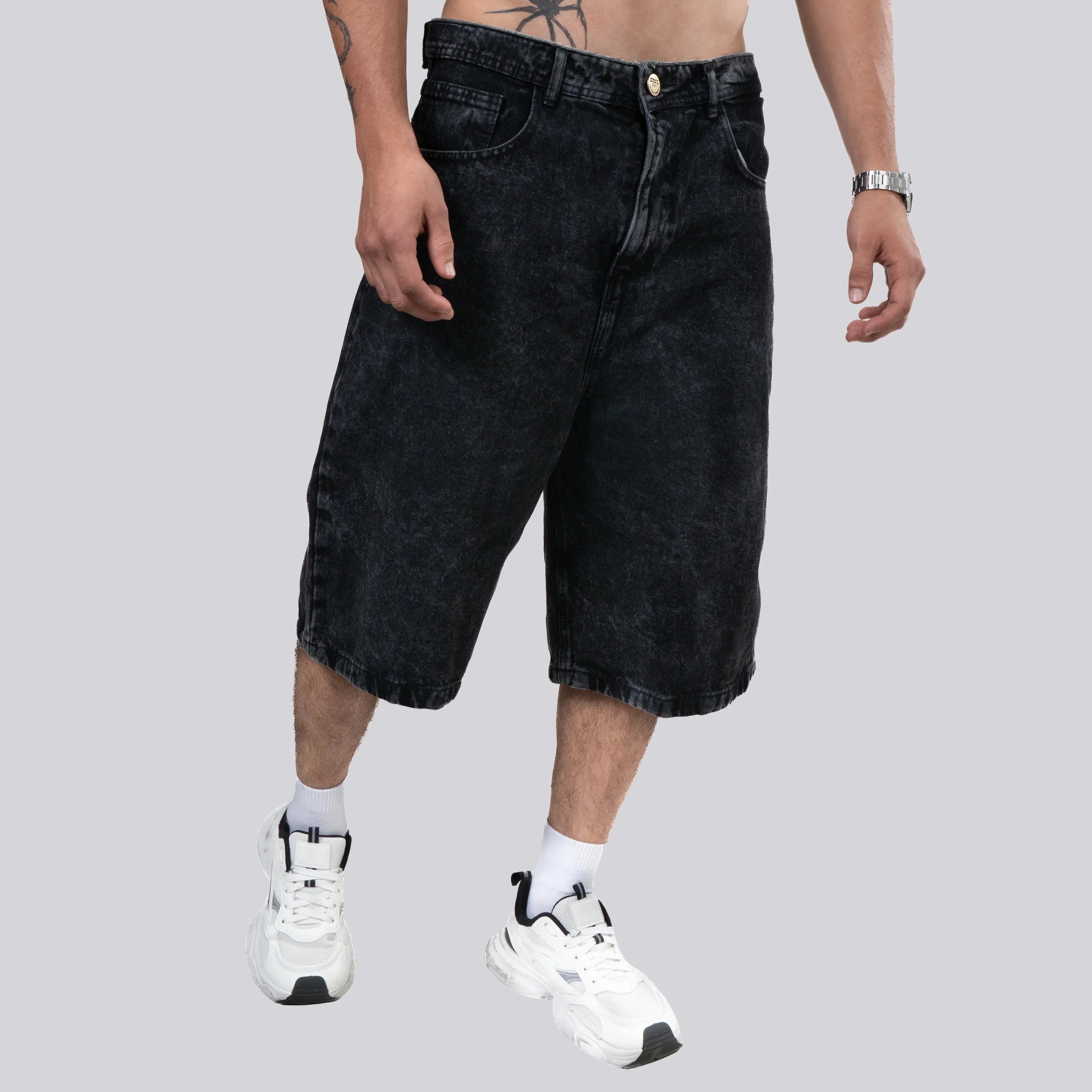 JORT NEGRO WASH BAGGY YK-022