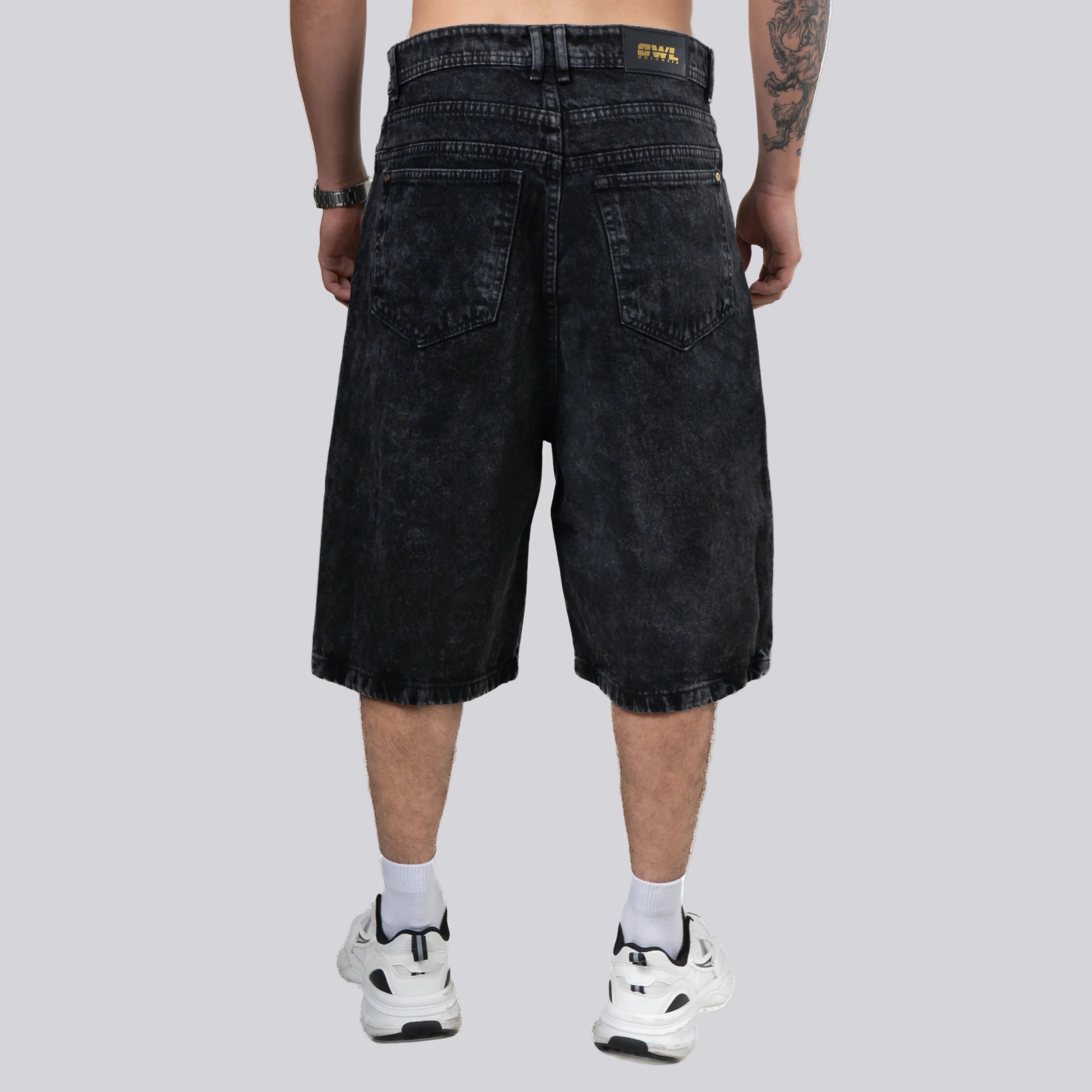 JORT NEGRO WASH BAGGY YK-022